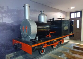 Maria fumaça restaurada no Museu Ferroviário de Curitiba